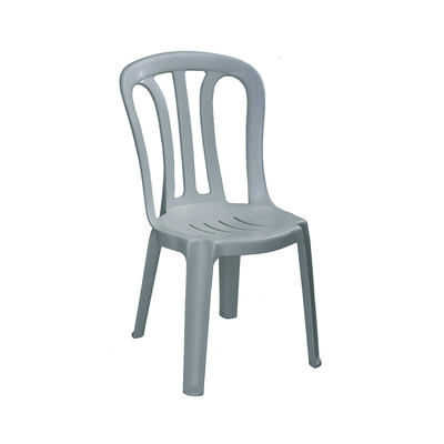 Lordos armless chair fiesta plastic grey, Grey, medium