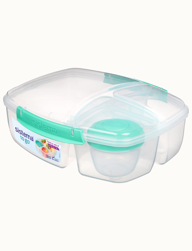 Sistema lunch box triple split 2 ltr w/yogurt pot 40920 image number null