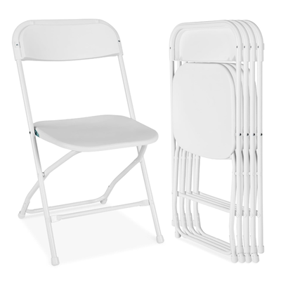 Folding chair white 45x40x80.5cm, , medium