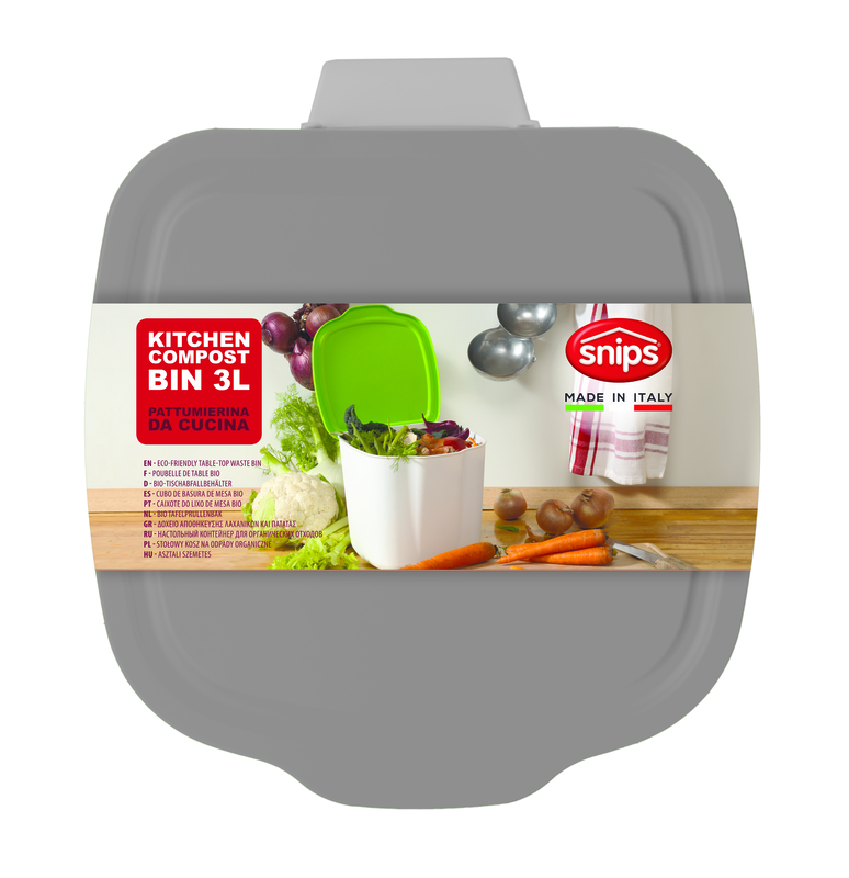 Table bin 3l white/grey, , medium-null