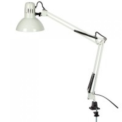Superlights table lamp with clip 1x e27 750mm white, , medium
