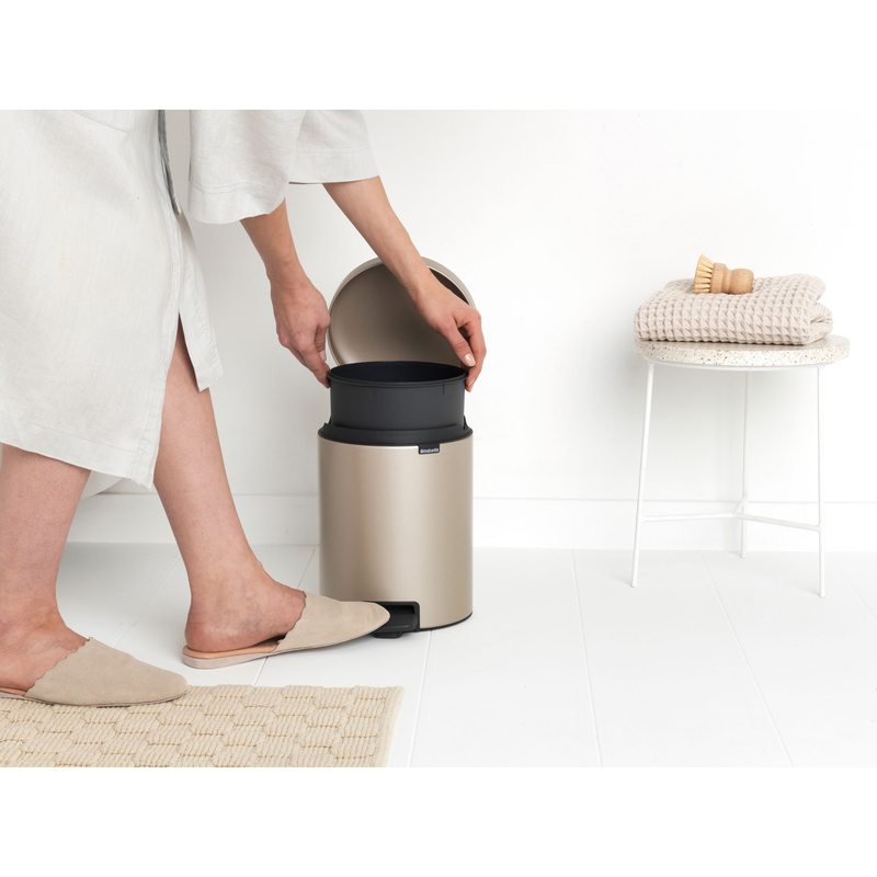 Product image: Brabantia new icon pedal bin 5l - champange, , medium-null