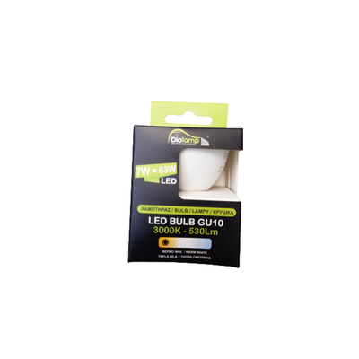 Spot light lamp led gu10 7w 3000k warm white light, , medium