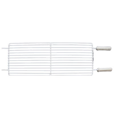 Flat s/s grill for bbq 65x35cm, , medium