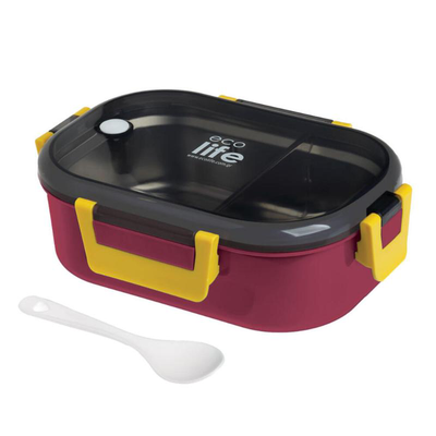 Ecolife lunch box 900ml - dark rose