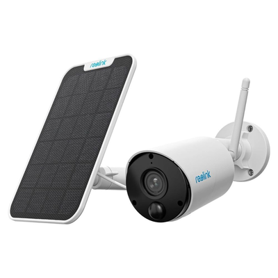 Reolink argus eco 3mp κάμερα ασφαλείας με ηλιακό πάνελ, ασύρματη λειτουργία, ανίχνευση ανθρώπων/οχημάτων, δύο-κατευθύνσεων ήχος & αδιάβροχη ip65, , medium