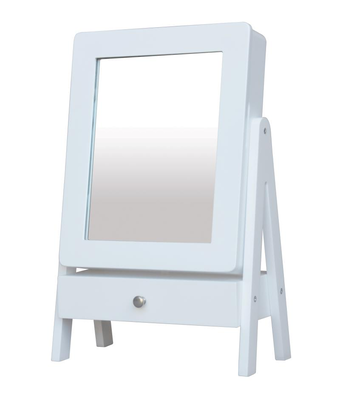 Jewelry cabinet with mirror