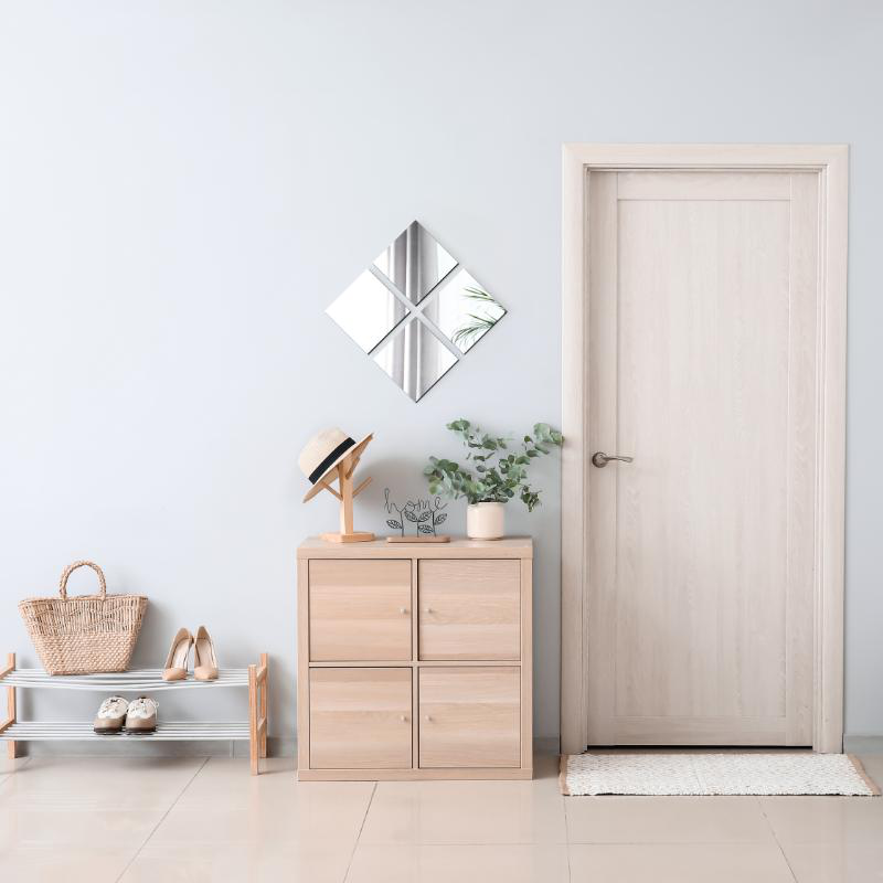 Tendance square mirror 20x20cm 4pcs, , medium-null