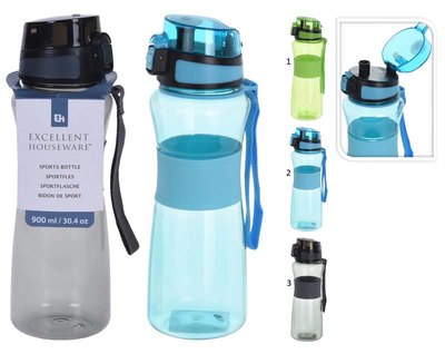 Sport bottle 900ml 3 assorted colors, , medium