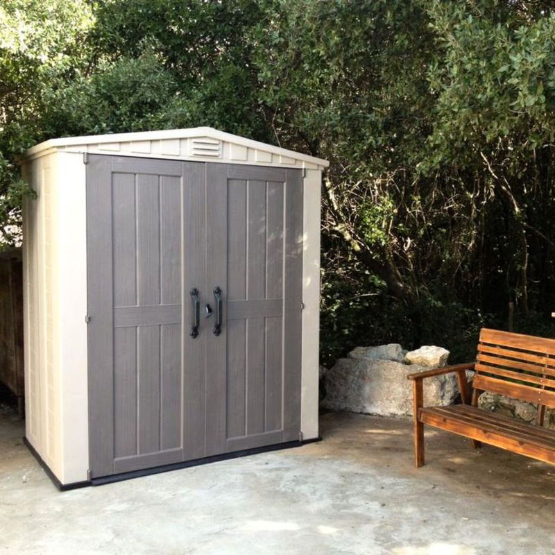 Product image: Keter factor 6x3ft πλαστική αποθήκη κήπου 208 x 178 cm με ενσωματομένο πάτωμα, φεγγίτη & σύστημα εξαερισμού, , medium-null