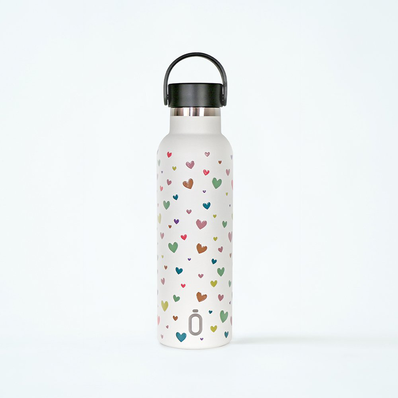 Thermal bottle hearts confetti 600ml, , medium-null