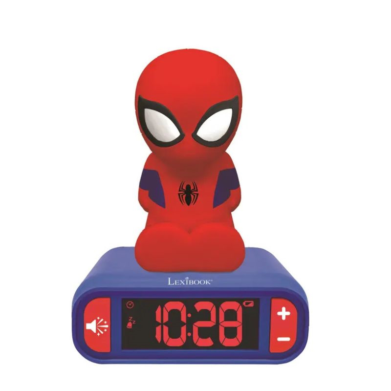 Digital alarm clock with night light 3d design spiderman and sound effects rl800sp, , medium-null