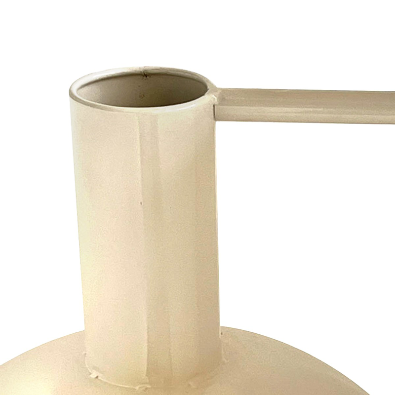 White metal vase 35cm, , medium image number null