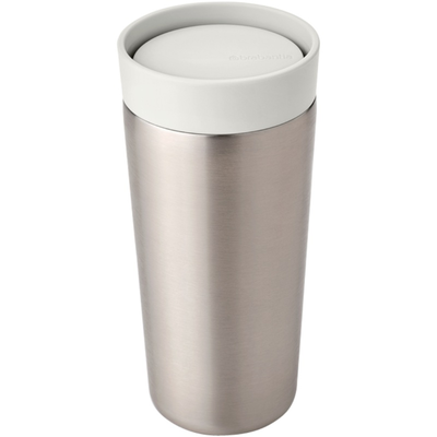 Brabantia ισοθερμικη κουπα μεσαια 360ml - απαλο γκρι, , medium