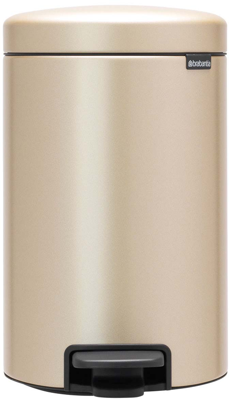 Brabantia new icon καδος απορριματων πενταλ 12l - μεταλλικος χρυσος, , medium-null