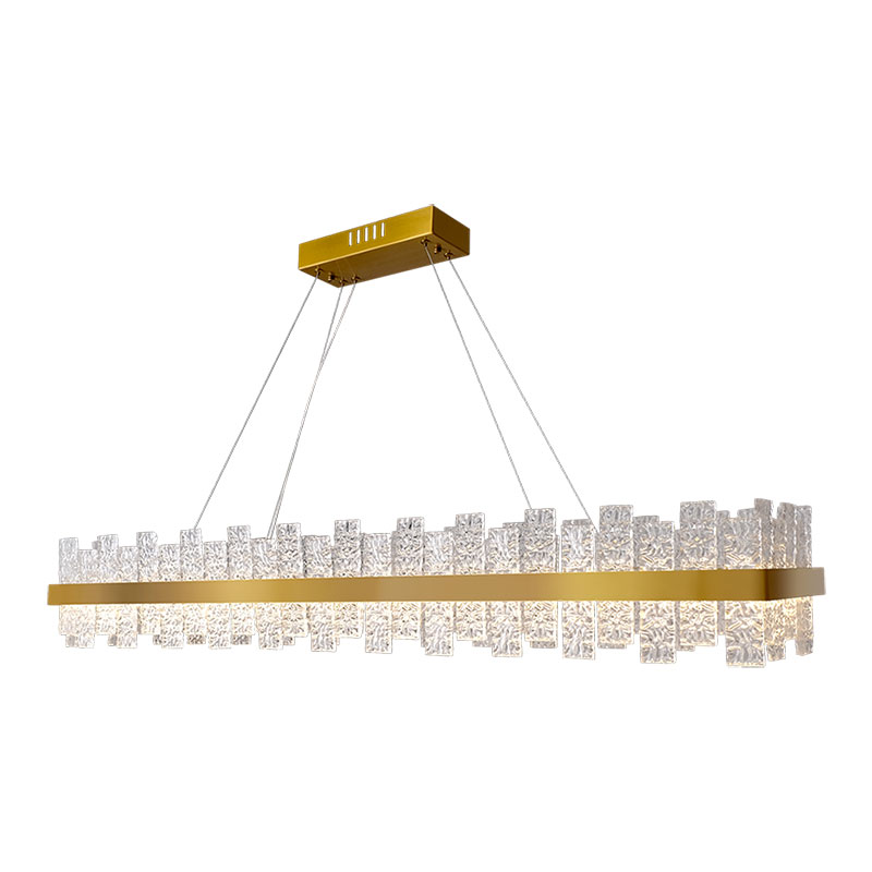 Product image: Sunlight led 28w pendant light glass brass 3000k 2800lm ip20 l1200xw250xh1600mm, , medium-null