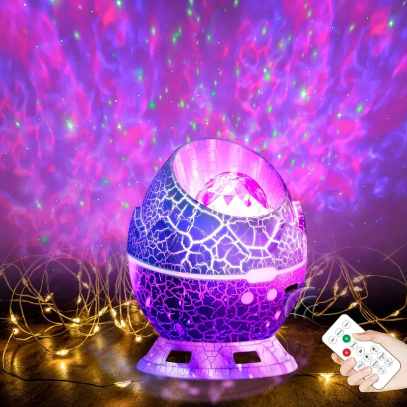 Galaxy nightlight dinosaur egg – led star projector for magical bedtimes, , medium-null