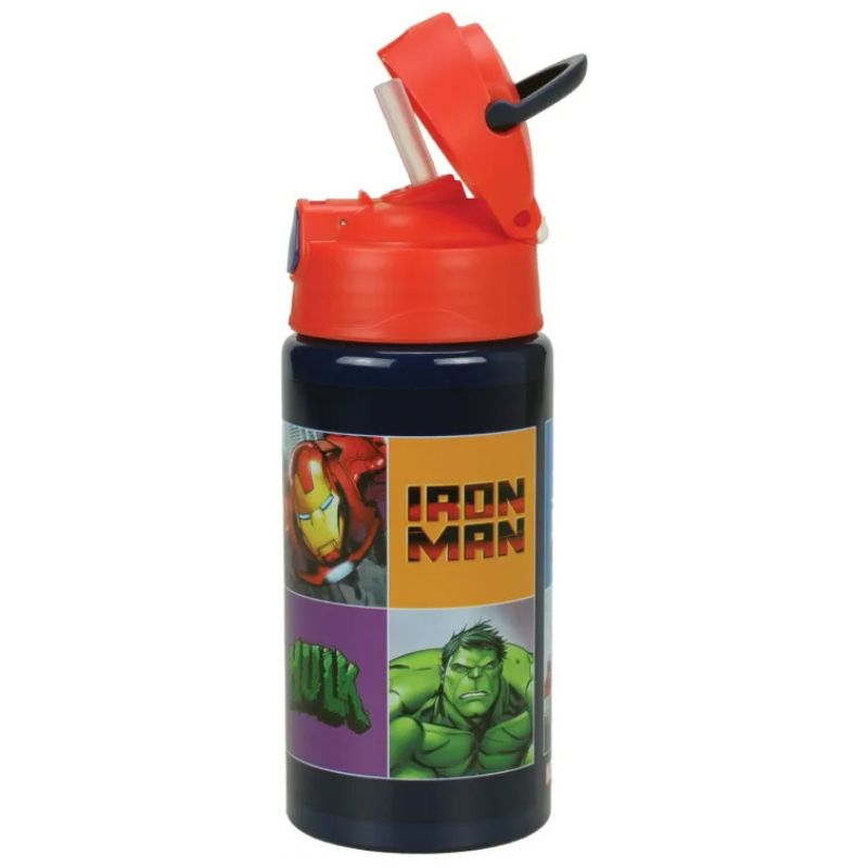 Gim flip aluminum bottle 500ml avengers, , medium-null
