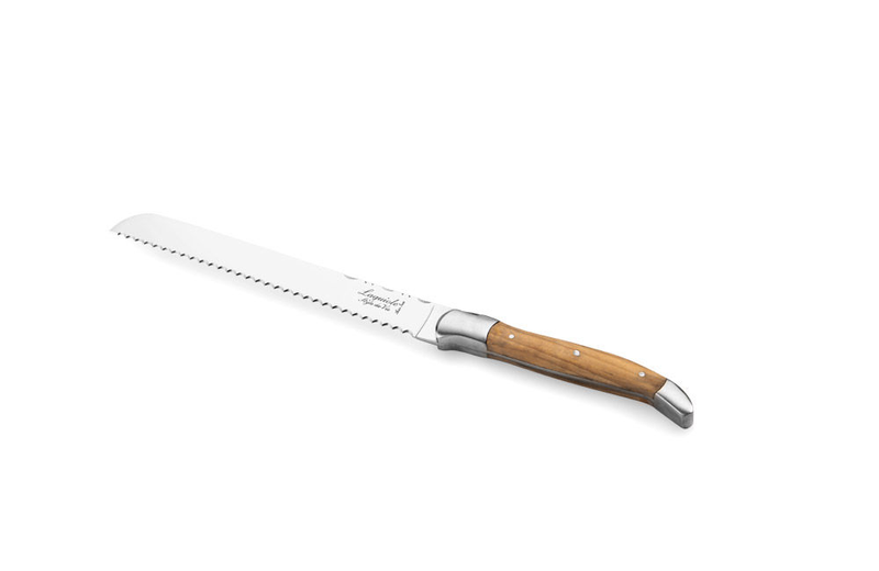 Laguiole luxury line bread knife olive wood, , medium image number null