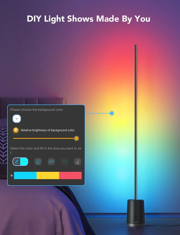 Govee rgbicww lyra corner floor lamp, , medium-null