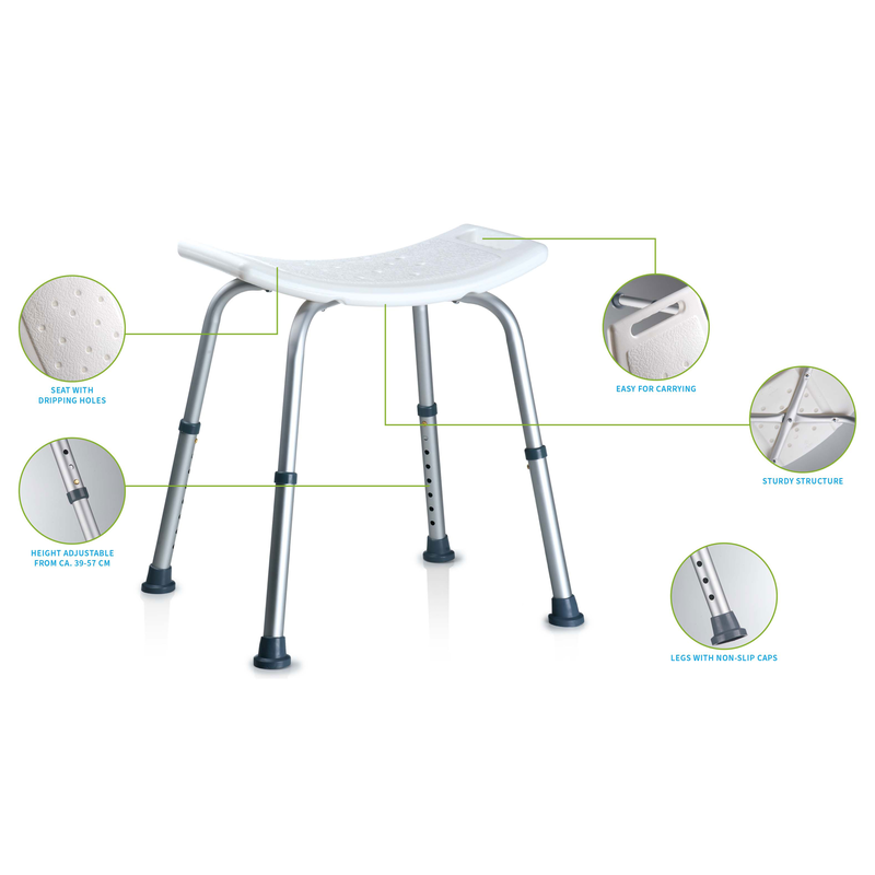 Product image: Vivamore showerchair 51x45x56cm, , medium-null