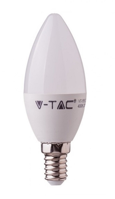 V-tac 171 5.5w e14 candle led bulb warm white, , medium