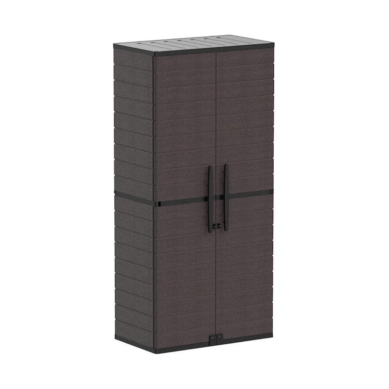 Duramax plastic cabinet double leaf with floors 81x47x178cm brown image number null