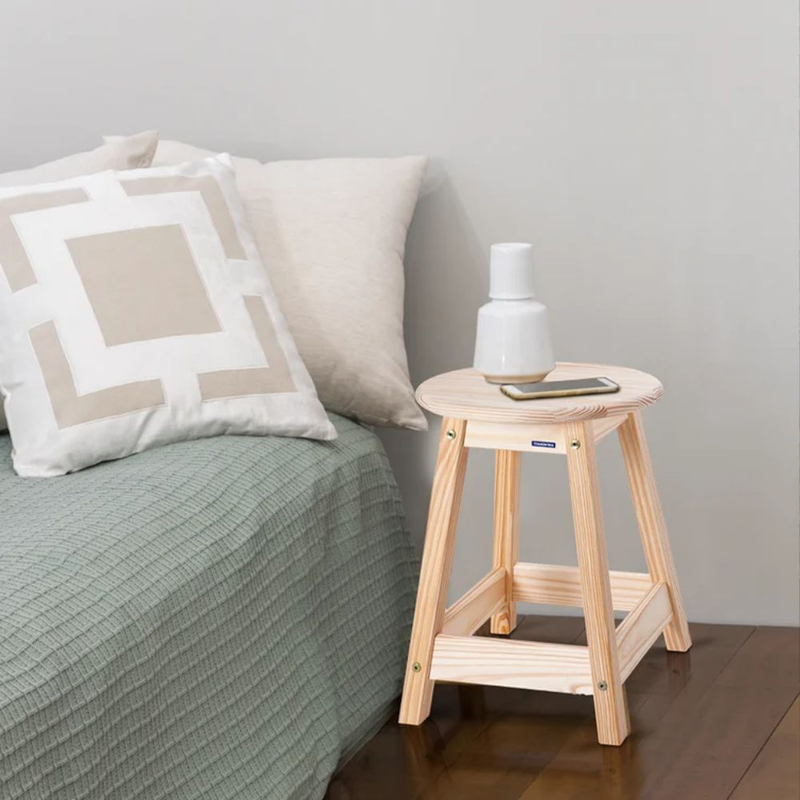 Product image: Tramontina σκαμπό από φυσικό ξύλο με διαστάσεις 46x 33 x 33cm & αντοχή μέχρι 140kg, , medium-null