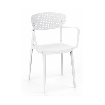 Aire chair with hands plastic white, White, medium