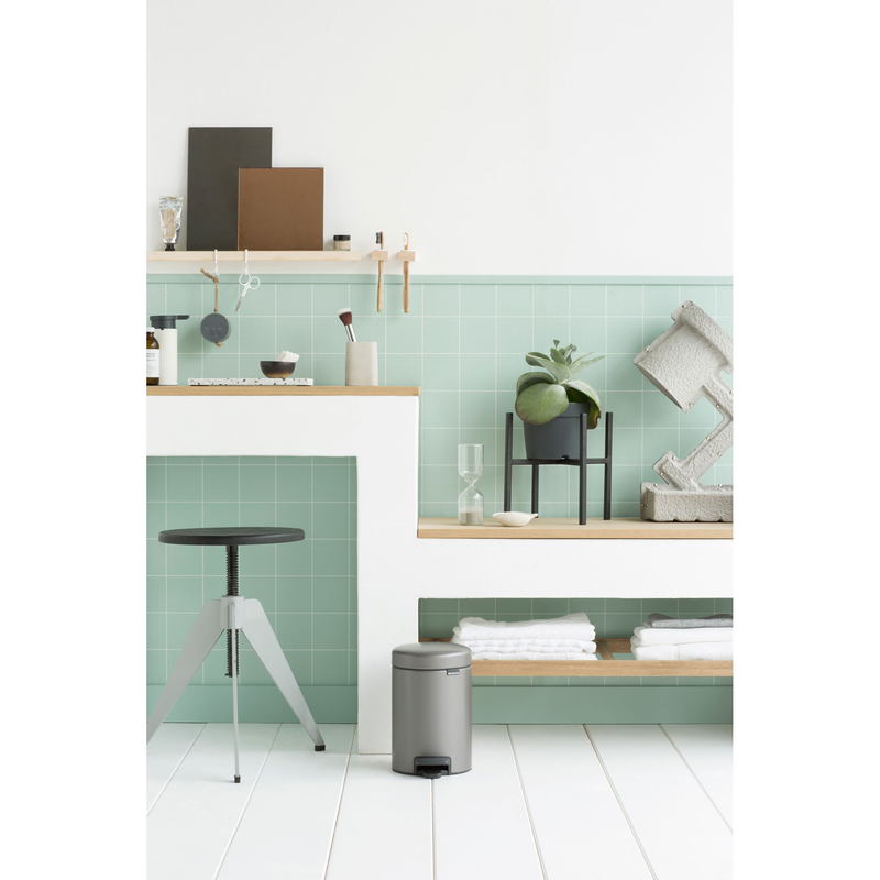 Brabantia new icon καδος απορριμmατων πενταλ 3l - λευκοχρυσο, , medium-null