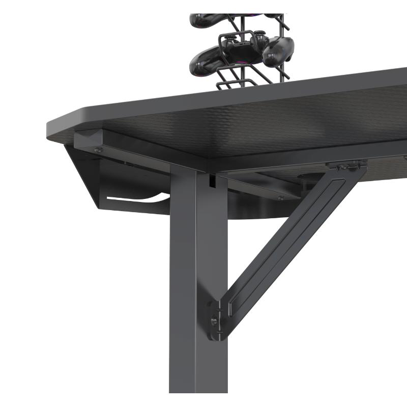 Superoffice pluto led gaming desk - black, , medium-null