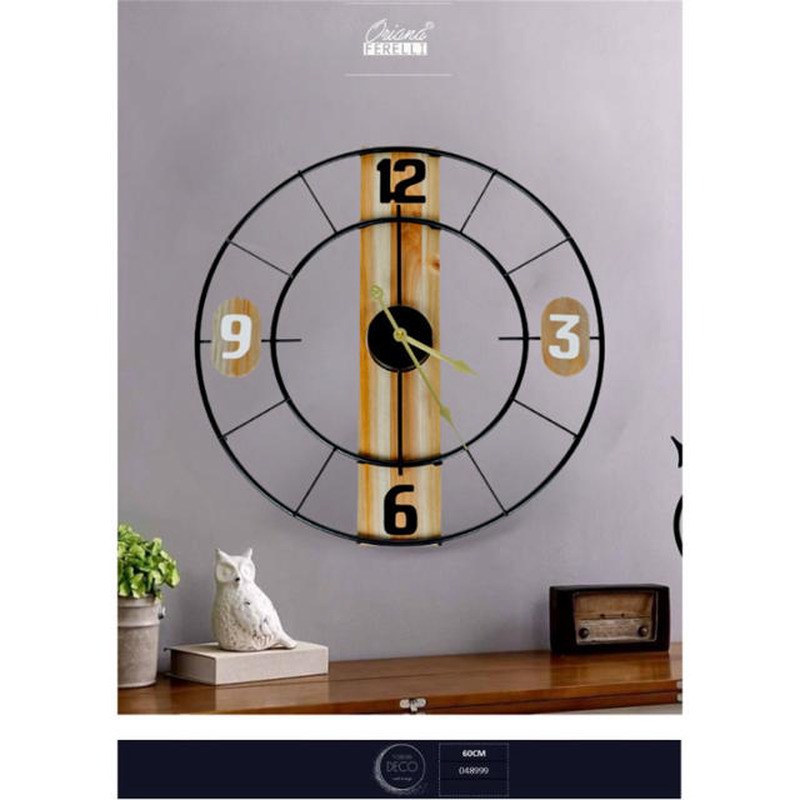 Wire ora wall clock metal 60cm, , medium-null