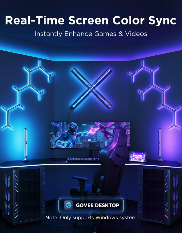 Govee gaming monitor light bars pro smart rgbic h8048, , medium-null