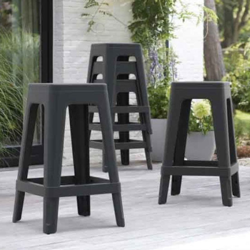 Keter lucca bar stool μοντέρνο σκαμπό μπαρ σε απόχρωση γραφίτη, , medium-null