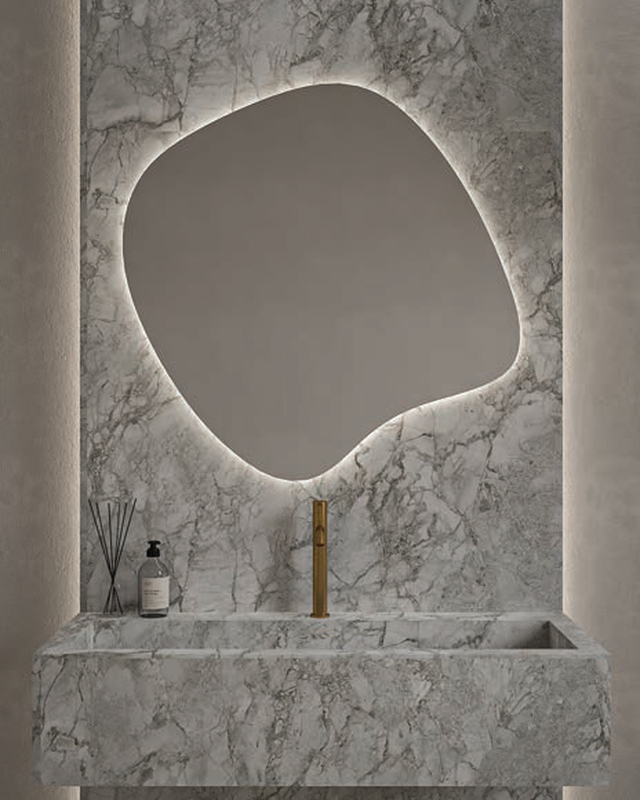 Assymetrical mirror image number null
