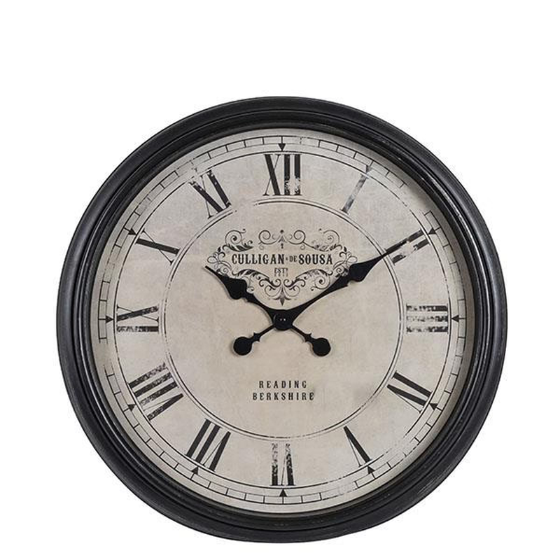 Wall clock antique brown - beige, , medium-null