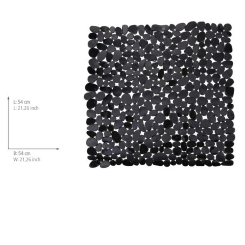 Wenko paradise shower mat 54cm - black, , medium-null