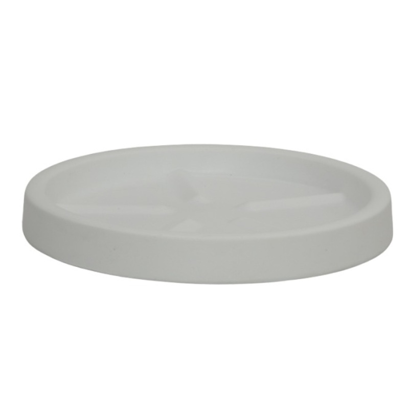 Round saucer 23x23x3cm - white, , medium-null