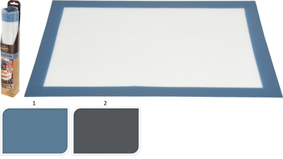 Baking mat silicone 40x30cm 2 assorted colors, , medium