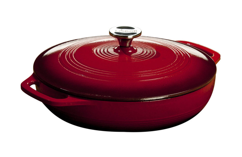 Lodge dutch oven red with loop handles (3,4lt), , medium image number null