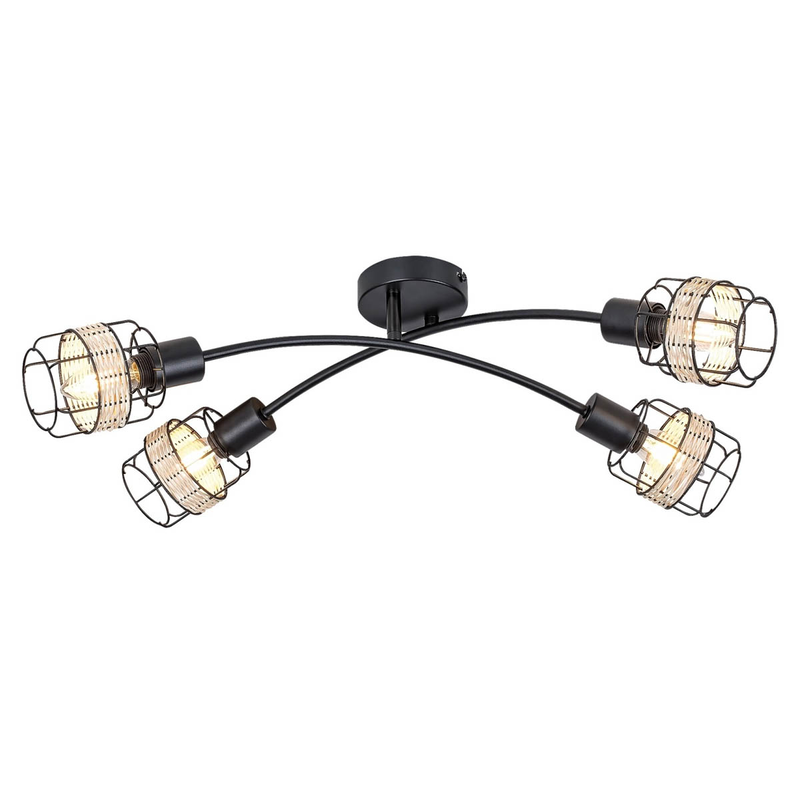 Indiana ceiling lamp 25w black, , medium-null