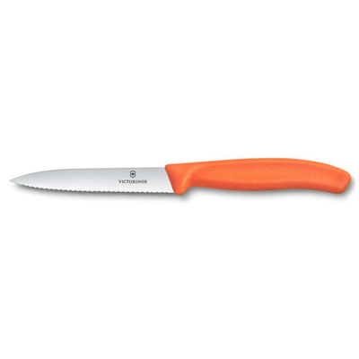Victorinox paring knife wavy 10cm - orange, , medium
