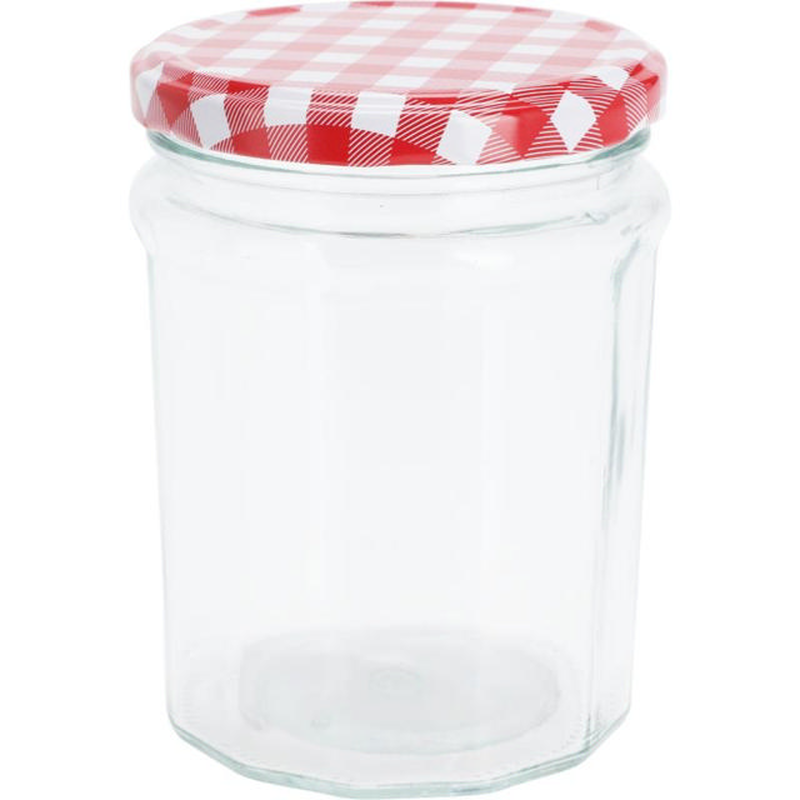 Excellent houseware glass jar with metal lid 450ml, , medium-null
