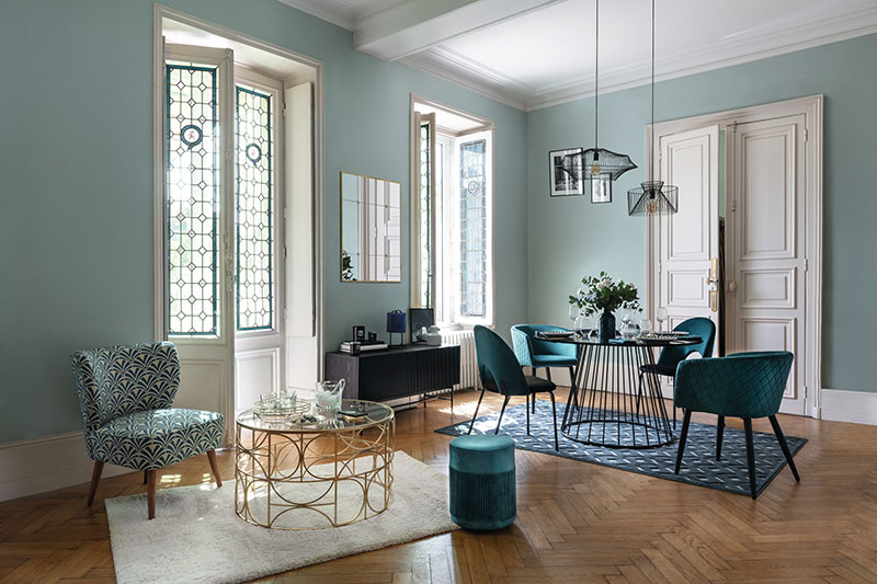 Product image: Marlo velvet armchair - petrol, , medium-null