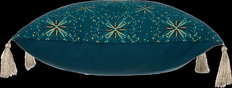 Cushion cover 40x40cm gold/blue, , medium-null