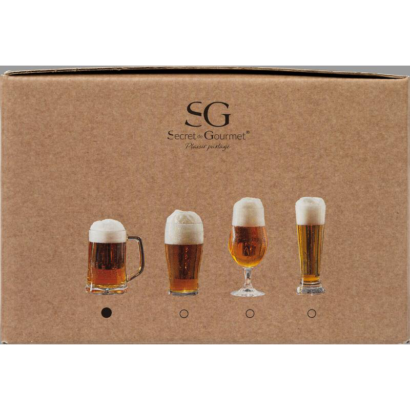 Secret de gourmet set 4 beer glasses, , medium image number null