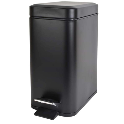 Estia pedal bin soft close slim oval 5l - mat black