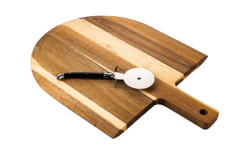 Laguiole premium pizza cutter black with serving board, , medium image number null