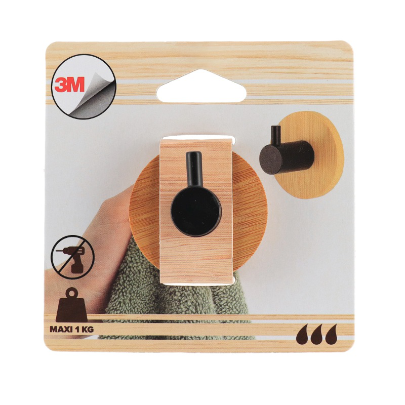 Product image: Tendance μεταλλικος γαντζος μπαμπου 3μ - μαυρο, , medium-null
