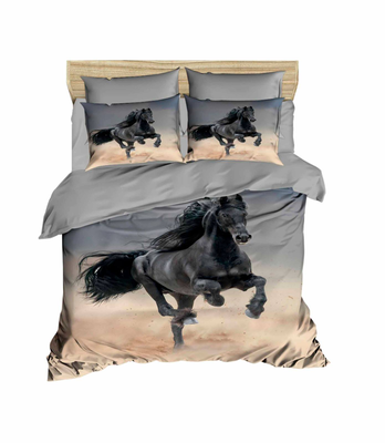Children horse single duvet cover set duvet cover bed sheet | pillow case 2, , medium